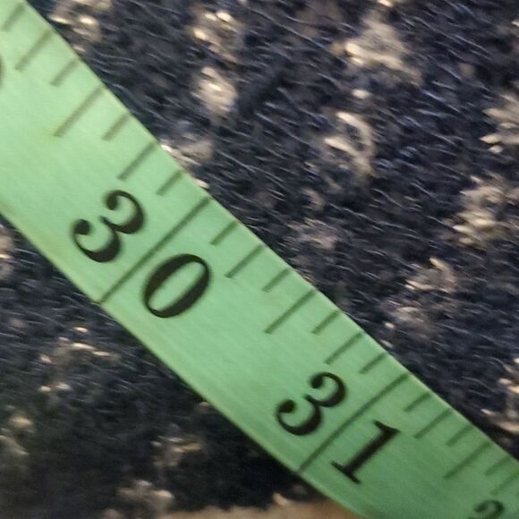 Chenault Women's M Black & gray open front assymetrical cardigan - Picture 6 of 6